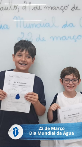 22 de Maro - Dia Mundial da gua - 5 Ano So Paulo da Cruz