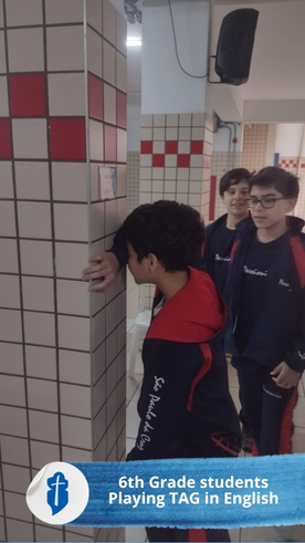 6th Grade students Playing TAG in English S�o Paulo da Cruz