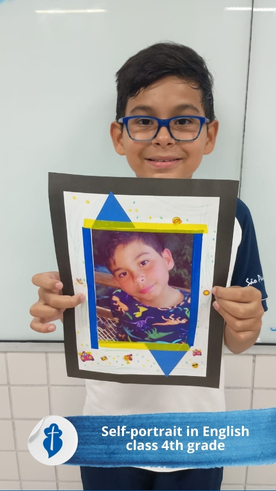 Self-portrait in English class 4th grade  So Paulo da Cruz