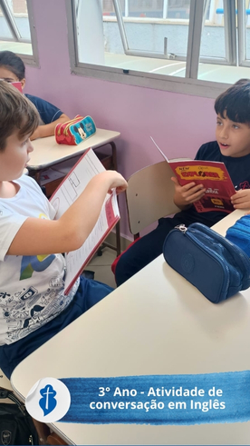 3 Ano - Atividade de conversao em Ingls  So Paulo da Cruz