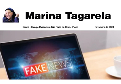 Jornal escrito pela educanda Marina Ianeri - 5 Ano C So Paulo da Cruz