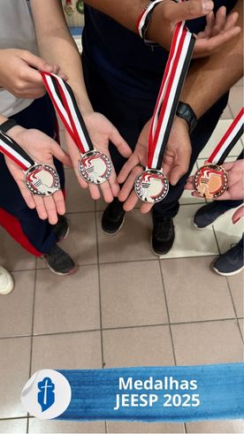 Novas medalhas do Colgio Passionista So Paulo da Cruz - JEESP 2025 So Paulo da Cruz