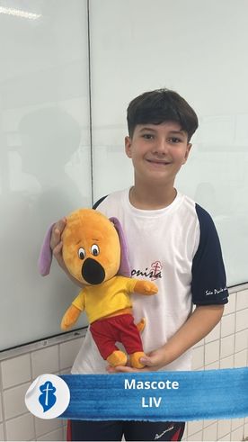 O mascote da LIV est sempre pronto para novas aventuras So Paulo da Cruz