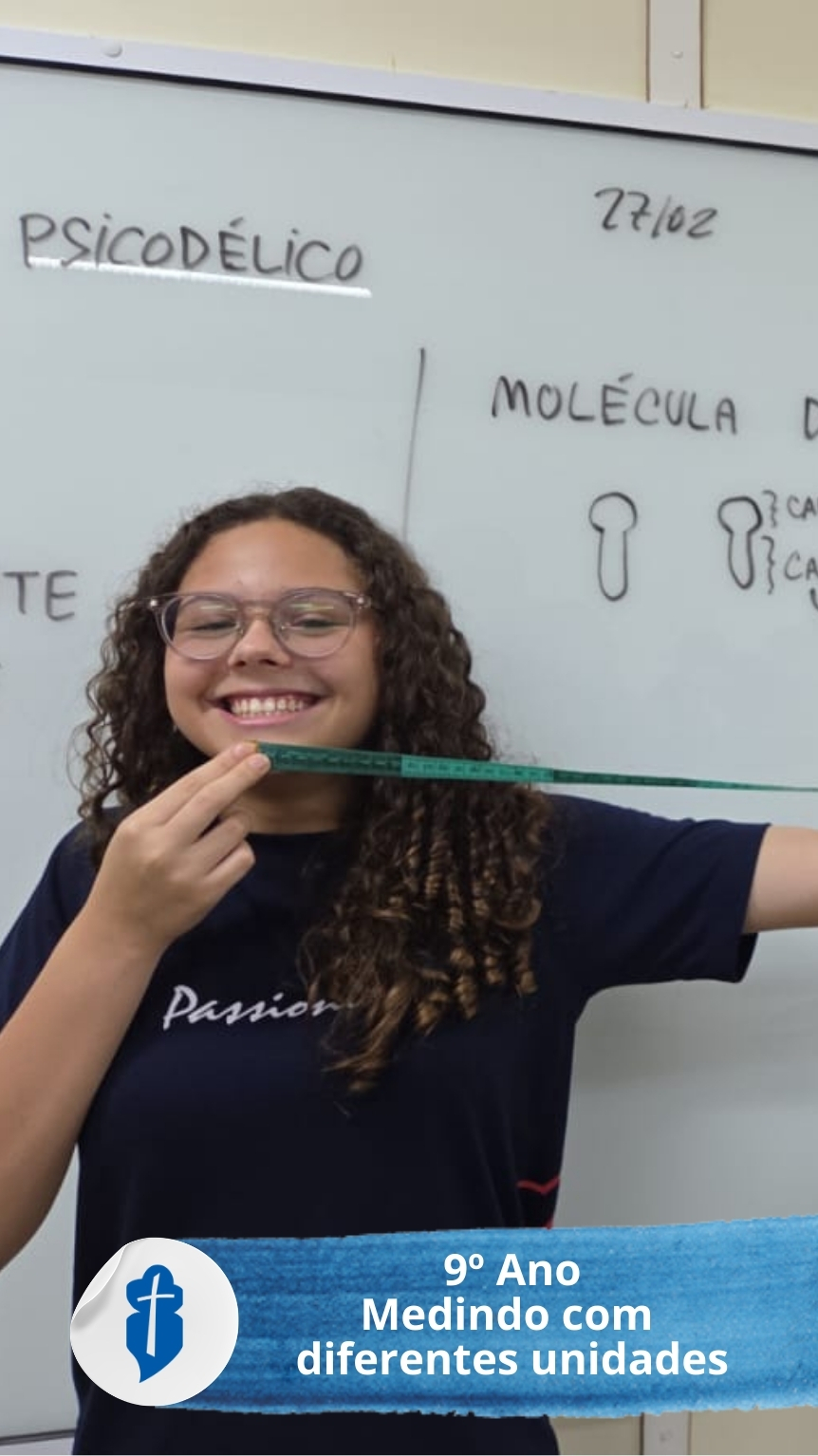 Medindo com diferentes unidades - 9� Ano S�o Paulo da Cruz