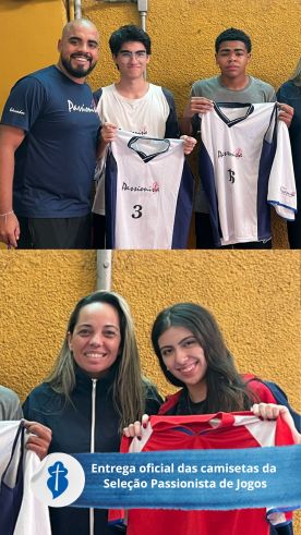 Entrega oficial das camisetas da Seleo Passionista de Jogos So Paulo da Cruz