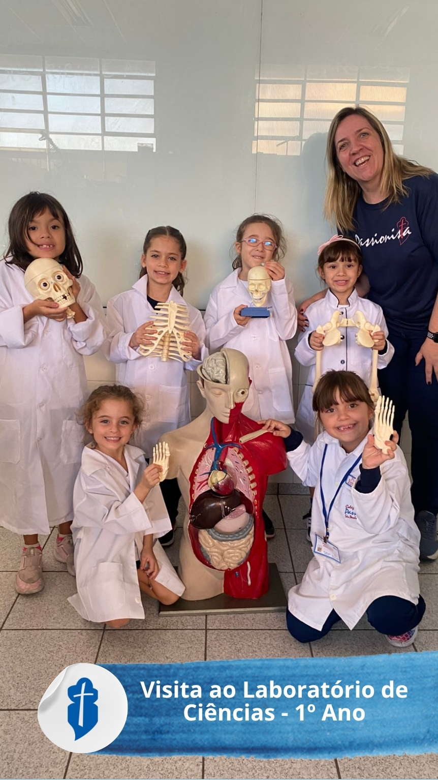 Visita ao Laborat�rio de Ci�ncias - 1� Ano S�o Paulo da Cruz